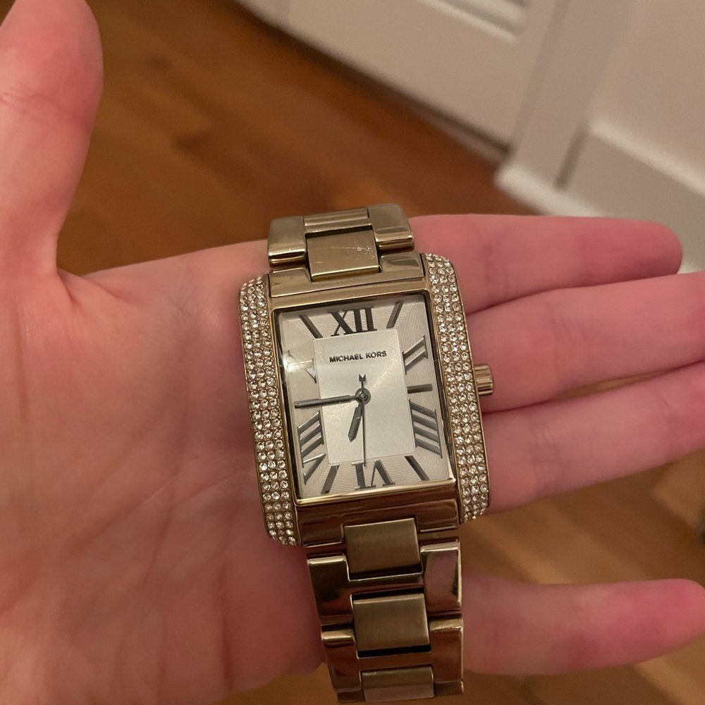 MK gold watch